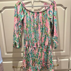 EUC Lilly Pulitzer Lana Skort Romper in Unicorn of the Sea size S